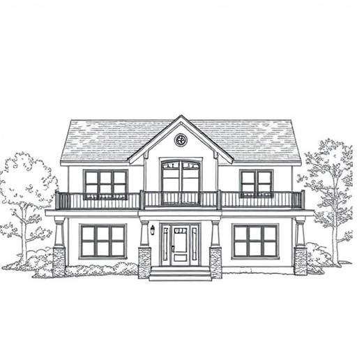 Plan architektoniczny domu jednorodzinnego